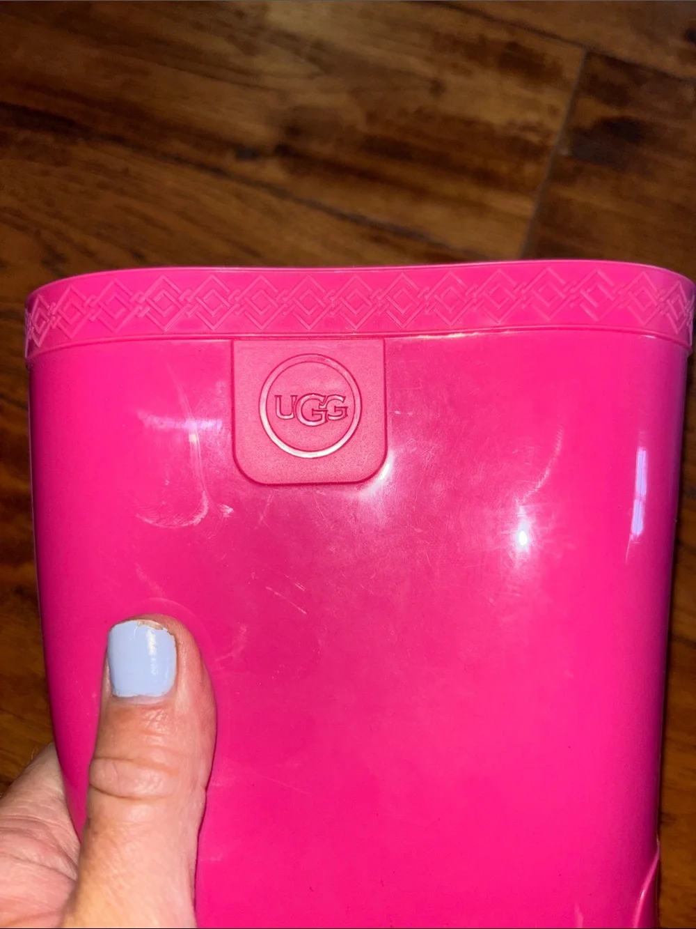 UGG Bright Pink Waterproof Mid-Calf Rain Boots